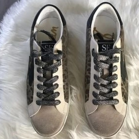 Sam Edelman's Leopard low-top sneakers - Picture 2 of 7